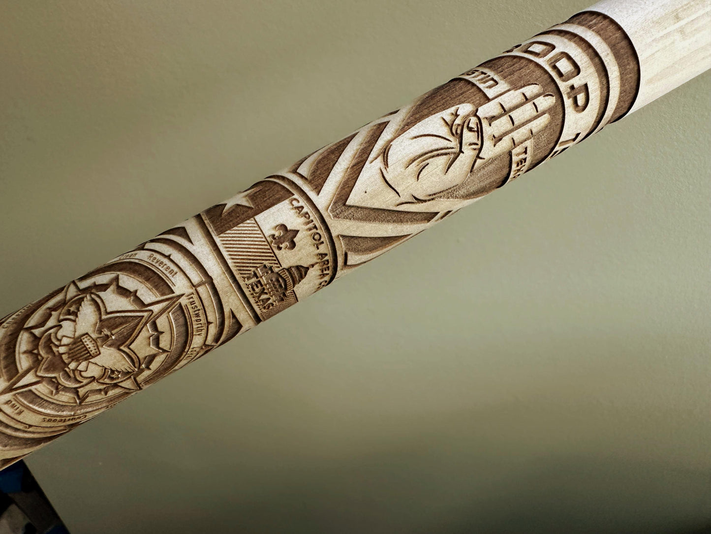 Custom Walking Stick for Scoutmaster Recognition, Court of Honor, Scout Stave. Officially Licensed by Scouting America