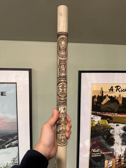Custom Walking Stick for Scoutmaster Recognition, Court of Honor, Scout Stave. Officially Licensed by Scouting America