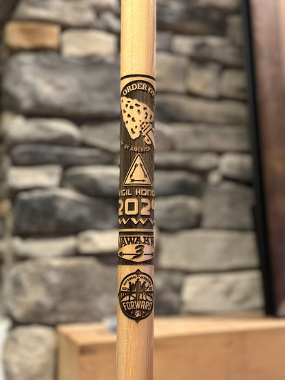 Custom Walking Stick for Vigil Honor Order of the Arrow, Court of Honor, Scout Stave. Officially Licensed by Scouting America
