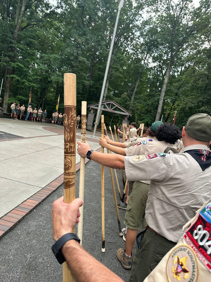 Custom Walking Stick for Scoutmaster Recognition, Court of Honor, Scout Stave. Officially Licensed by Scouting America