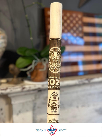 Eagle Scout Walking Stick, Court of Honor, Scout Stave. Officially Licensed by Scouting America