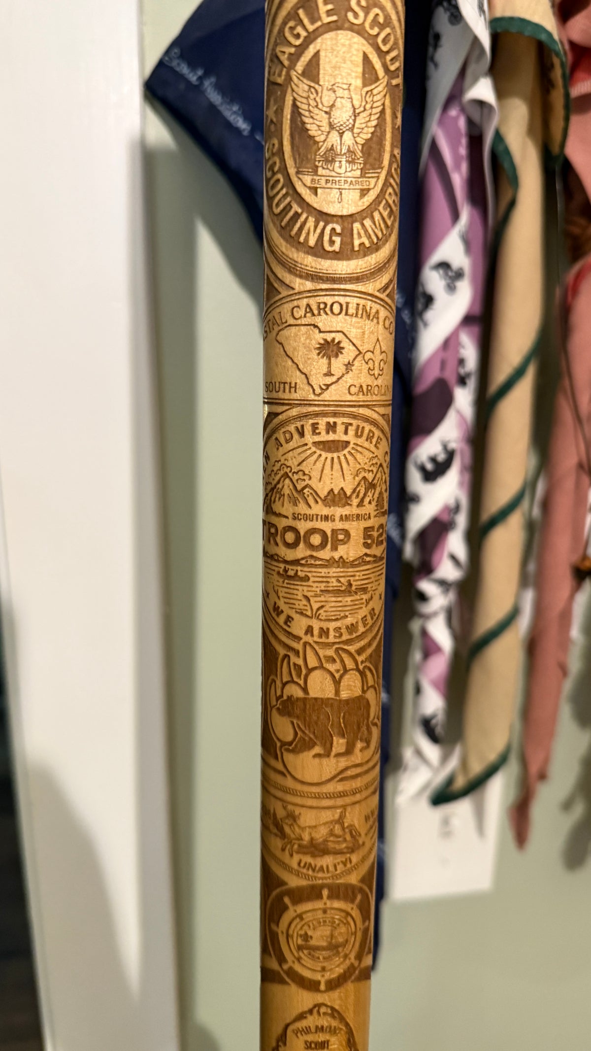 Eagle Scout Walking Stick, Court of Honor, Scout Stave. Officially Licensed by Scouting America