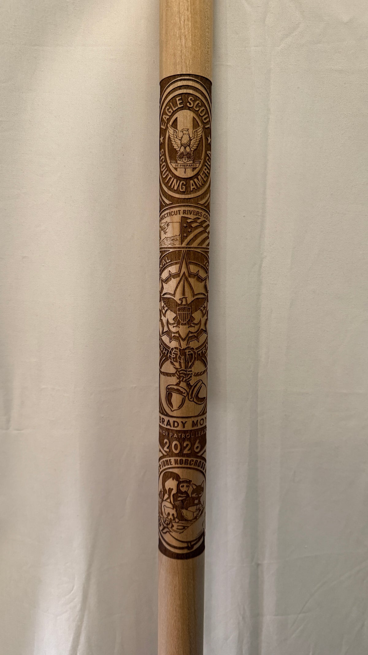 Eagle Scout Walking Stick, Court of Honor, Scout Stave. Officially Licensed by Scouting America