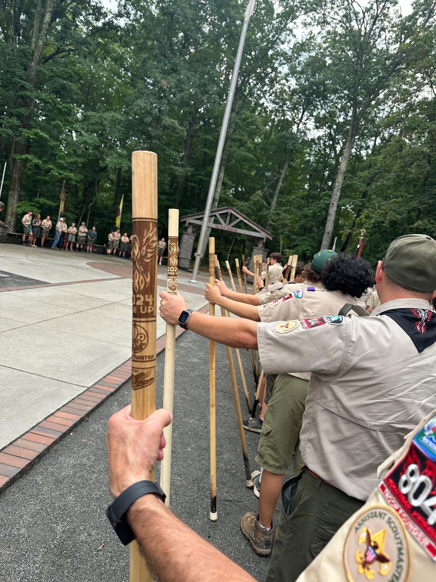 Custom Walking Stick for Vigil Honor Order of the Arrow, Court of Honor, Scout Stave. Officially Licensed by Scouting America