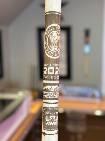 Eagle Scout Walking Stick, Court of Honor, Scout Stave. Officially Licensed by Scouting America